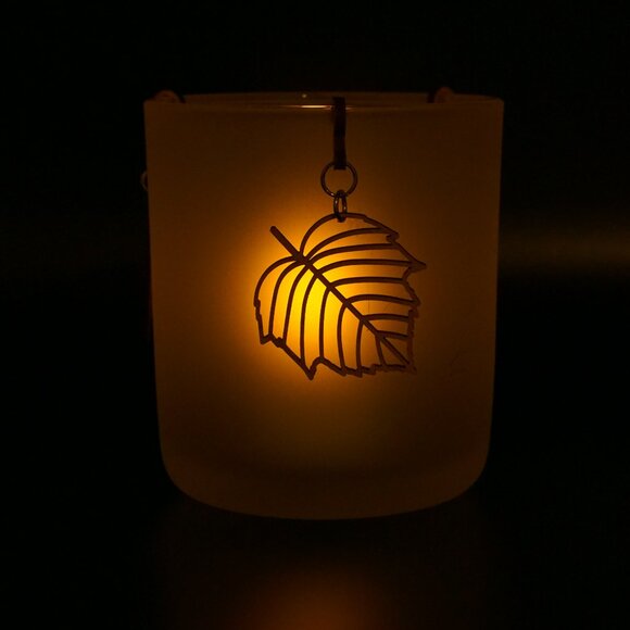 Handcrafted Cherry Wood Leaf Candle Charms | Rustic Candle Jewelry - Picture 6 of 7